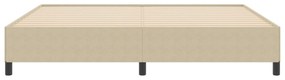Estrutura de Cama vidaXL Verde Claro Cinza 200x200 cm Tecido Canelado