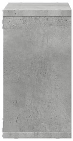 Armário de parede 60x16x30 cm deriv. madeira cinzento cimento