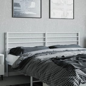 Cabeceira de cama 200 cm metal branco