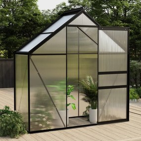 vidaXL Estufa 1,33 m² alumínio antracite