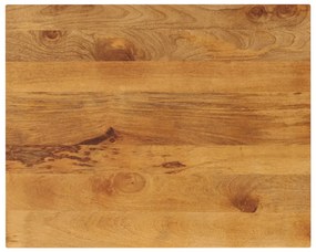 Tampo de mesa retangular 90x80x3,8 cm mangueira maciça