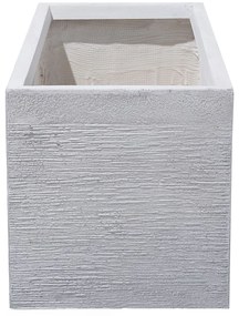 Vaso para plantas branco 60 x 29 x 30 cm MYRA Beliani