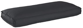 Almofada de palete preta para assento/encosto 120x50x12 cm em tecido O