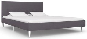 vidaXL Estrutura de cama 140x200 cm tecido cinzento