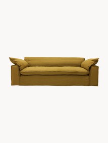 Sofá Nomad: 305 cm - Linho, ocre queimado (4 lugares)