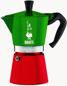 Cafeteira Moka Tricolore Italia, 6 chávenas