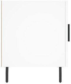 Mesa de cabeceira 2 pcs 40x40x50 cm derivados de madeira branco