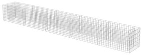 Canteiro elevado/cesto gabião 450x50x50 cm aço galvanizado
