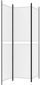Divisória/biombo com 3 painéis 150x200 cm tecido branco