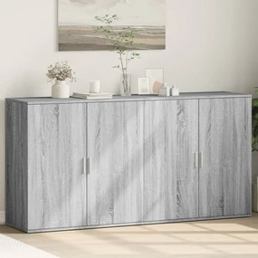 Aparadores 2 pcs 79x38x80 cm derivados madeira cinzento sonoma