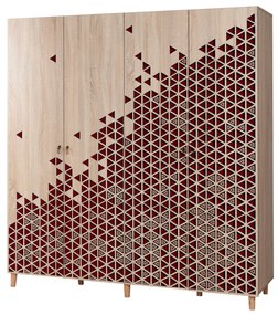 Roupeiro Imaj – Carvalho Sonoma – 180x192x52 cm