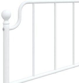 Estrutura de cama sem colchão com cabeceira 75x190 cm branco