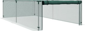 Outsunny Estufa de jardim para tomates rede de proteção porta enrolável com zíper HDPE, dim. 125L x 248l x 62,5H cm | Aosom Portugal
