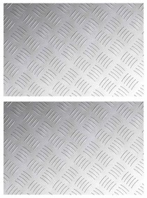 Placas de Alumínio Antiderrapantes vidaXL 2 pcs 60x40 cm
