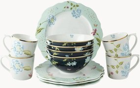 Conjunto de loiça em porcelana Gift, conjunto de 12