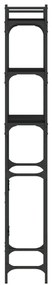 Estante p/ máquina de lavar 67x25x163 cm deriv. madeira preto