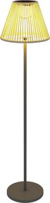 Outsunny Luminária Solar de Pé Rattan Lâmpada Solar com Sensor de Luz 25 LEDs Luminária Solar Estilo Boho Ø33 x 135 cm | Aosom Portugal
