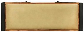 Armário Banco Multicolorido 100x35x50 cm Madeira Sólida Recuperada