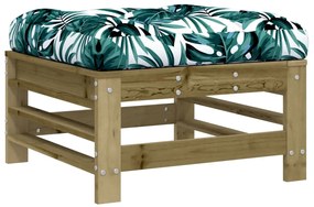 6 pcs conjunto lounge de jardim c/ almofadões pinho impregnado