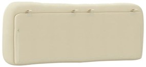 Almofadão de cabeceira 140 cm tecido creme