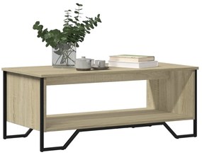 Mesa de centro 100x51x40 cm derivados madeira carvalho sonoma