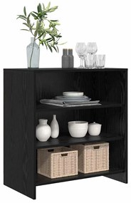 Buffet Carvalho Preto 70x41x75 cm Madeira de Engenharia