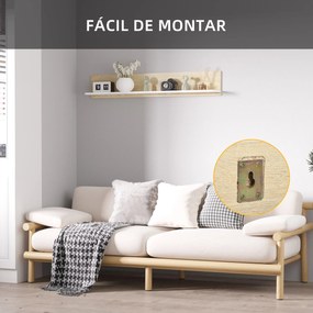 Estante com Prateleiras – Modelo Ålesund – 120x15x20 – Madeira – 6 Nív