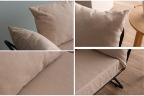 Sofá-Cama de 2 Lugares Viper – Creme – 150x78x60 cm