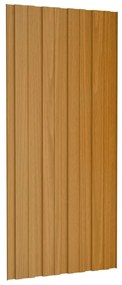 Painéis de telhado 36 pcs 100x45 cm aço galvanizado natural