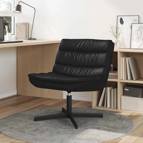 vidaXL Cadeira giratória Preto 63 x 75 x 76 cm Couro sintético