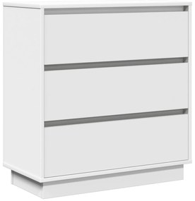 Criado-mudo vidaXL com LED Branco 71x34,5x75 cm Madeira de engenharia