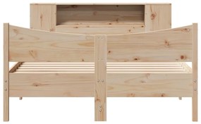 Cama sem colchão 140x200 cm madeira de pinho maciça