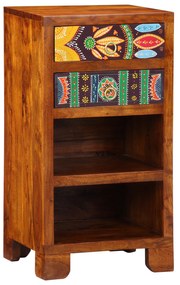 vidaXL Suporte de Telefone Castanho Mel 40x35x75 cm Madeira Sólida Acácia