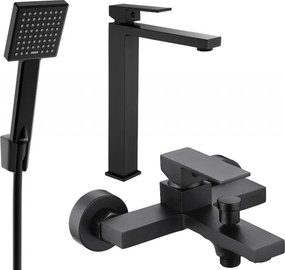 Mexen Uno R45 conjunto de banho, preto - 71413R45-70