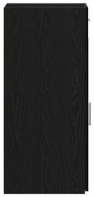 Sideboard vidaXL Preto Carvalho 30x42,5x93 cm Madeira de engenharia