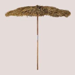 Sombrinha Ø250 Cm Em Madeira De Teca Anakena Madeira De Teca - Sklum