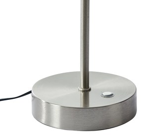Candeeiro de Mesa Design Aço com Vidro Opal Incl. LED Regulável - Joya Design