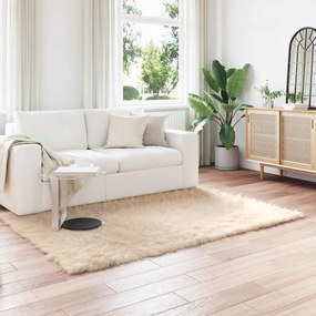 vidaXL Tapete Sintético de Pele de Ovelha Tafalla Bege 160 x 230 cm