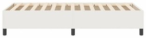 Cama Box Spring vidaXL Creme 100x200 cm Tecido Canelado
