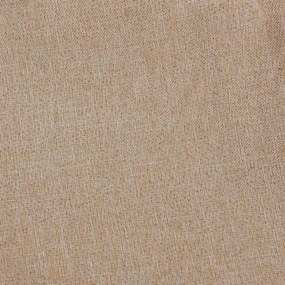 Cortina opaca aspeto de linho com ilhós 290x245 cm bege