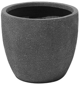 Vaso para plantas em fibra de argila cinzenta escura 36 x 36 x 32 cm KANNIA Beliani