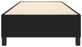 Estrutura de cama sem colchão 90x190 cm tecido preto