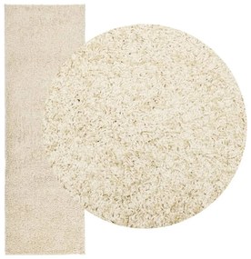 Tapete shaggy de pelo alto PAMPLONA 80x250 cm dourado