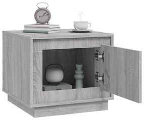 Mesa de centro 51x50x44 cm derivados de madeira cinzento sonoma
