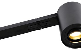 Sistema de Trilho Moderno Monofásico com 5 Focos Pretos - Rondoo Up Moderno