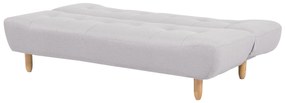 Sofá-cama de 3 lugares em tecido cinzento claro ALSTEN Beliani