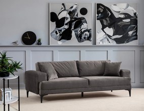 Sofá de 3 Lugares Astana – Antracite – 100x78x234 cm
