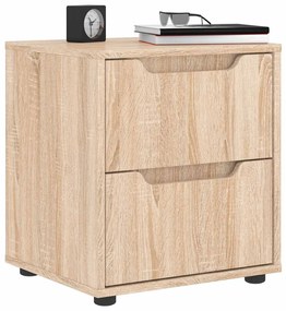 vidaXL Mesa de cabeceira VISNES carvalho sonoma 45x40x50cm