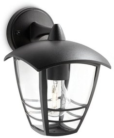 Luz de Parede Philips Creek Preto 60 W