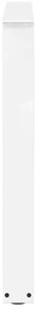 Pernas para mesa de jantar em V, 2 peças, branco, 80x(72-73,3) cm, aço